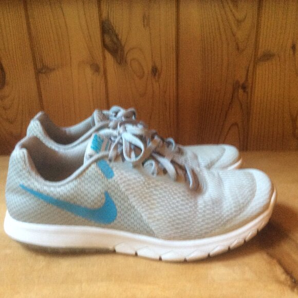 Nike Flex Experience RN 6 Grey/Light Blue Breathable Athletic Sneaker Size 8.5 - Picture 7 of 7